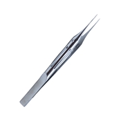 Bonn Suture Forcep 0.12mm 1x2 Teeth With Platforms Teeth Set At 90 Degrees On An  Ergonomic Fenestrated Handle Overall Length 4 3/8" (110mm)  